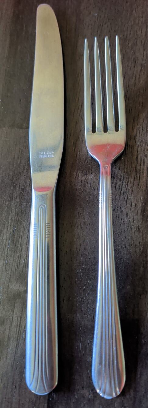 VTG Silco Stainless Steel EMPIRE USA Dinner Fork and Knife International Silver